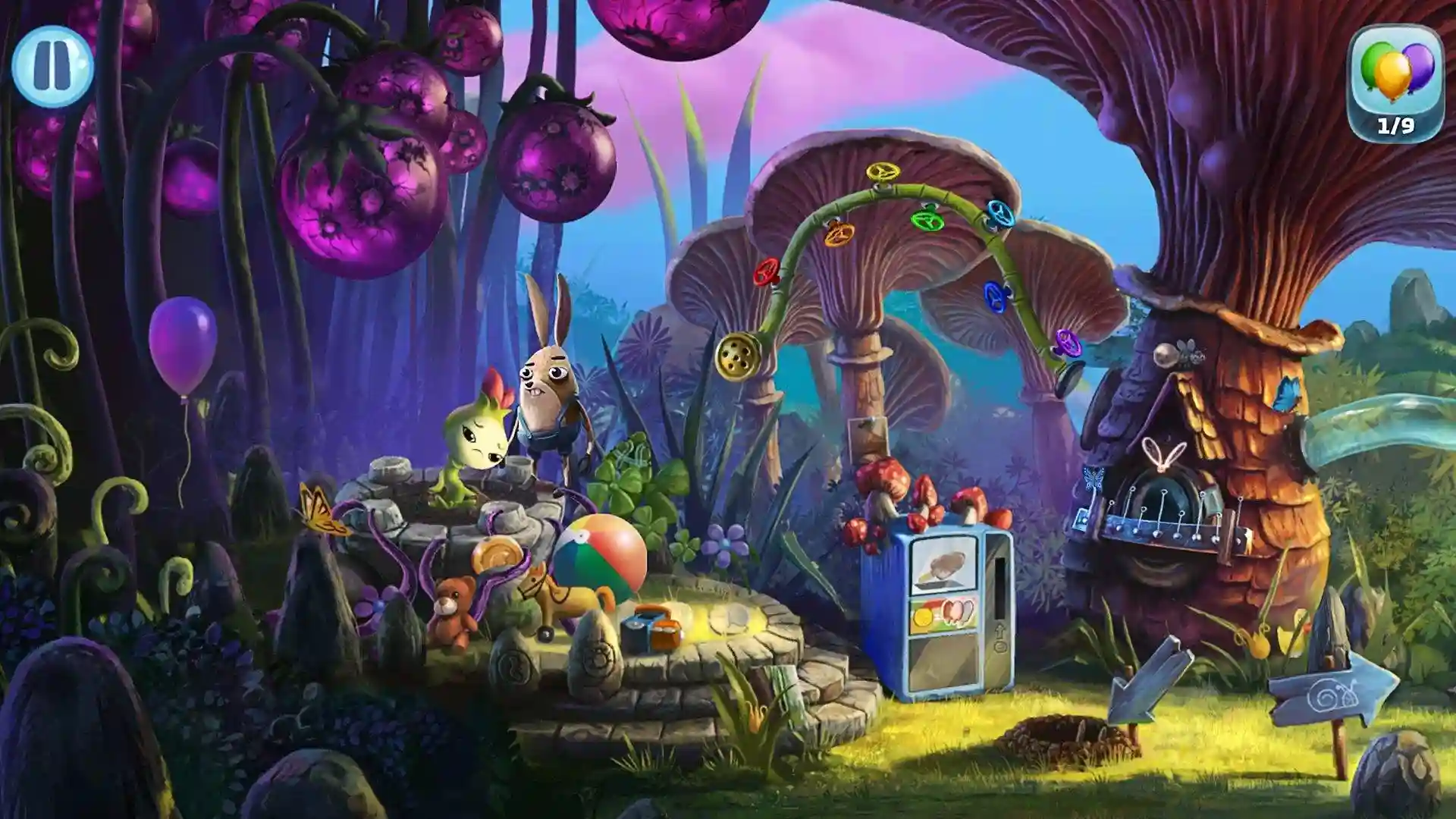 Game screenshot showing puzzle interface